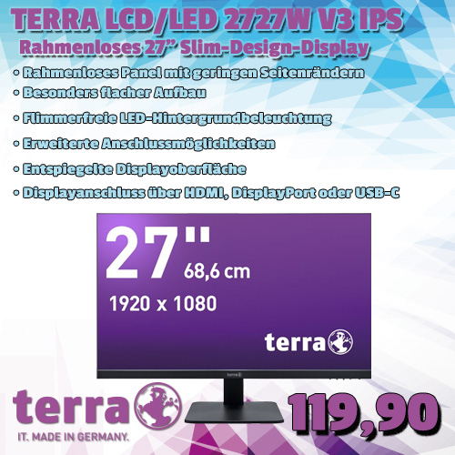 TERRA LCD/LED 2727W V3 IPS black um 119,90 €