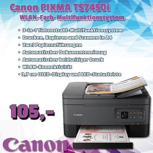 Canon PIXMA TS7450i um 105 €
