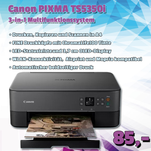 CANON PIXMA TS5350i um 85 €