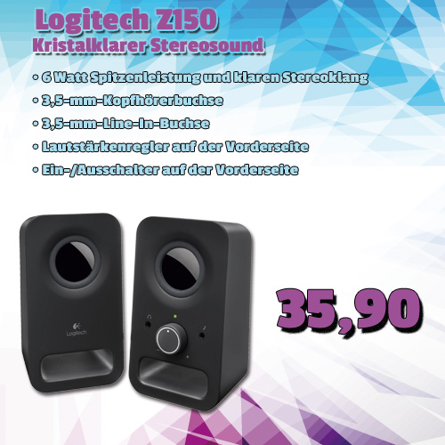 Logitech Z150 um 35,90 €
