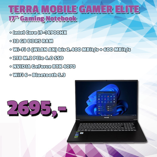 Terra Mobile Gamer Elite 5v3 um 2.695 €